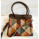 Jute & Leather Laptop/Messenger Bag