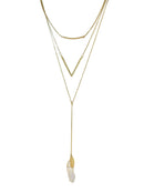 Triple Layer Quartz Necklace