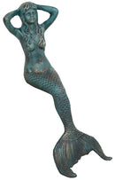 Sitting Mermaid - Verdigris