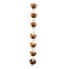 Ancient Graffiti Lily Cup Rain Chain