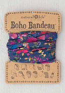 Navy Wild Flowers Boho Bandeau