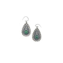 Tanvi Silver Spirals and Circles with Aventurine Earrings