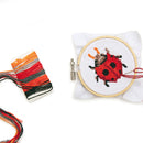 Mini Cross Stitch Embroidery Ladybug Kit