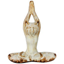 STRETCHING LOTUS CAT STATUE