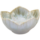 Lotus Cup Olive on Ecru Glazed Ceramic