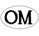 Om Oval Bumper Sticker