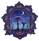 Psych Mushroom & Moon Sticker