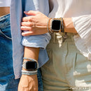 Onyx Moonlight Apple Wrap Watch Strap