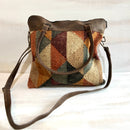Jute & Leather Laptop/Messenger Bag