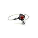 Silver Plated Tanvi Bracelet with Semiprecious Stone