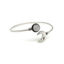 Silver Plated Tanvi Bracelet with Semiprecious Stone