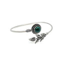 Silver Plated Tanvi Bracelet with Semiprecious Stone