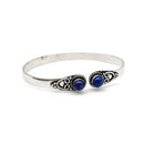 Silver Plated Tanvi Bracelet with Semiprecious Stone