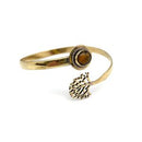 Gold Plated Tanvi Bracelet with Semiprecious Stone