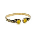 Gold Plated Tanvi Bracelet with Semiprecious Stone