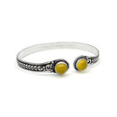 Silver Plated Tanvi Bracelet with Semiprecious Stone