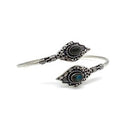 Silver Plated Tanvi Bracelet with Semiprecious Stone
