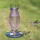 Perky Pet Cranberry Vintage Glass Bottle Hummingbird Feeder