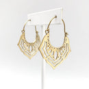 Tanvi Collection Earrings - Gold Openwork Petal