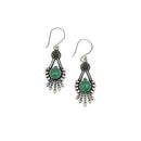 Tanvi Aventurine Earrings - Geometric Fringe