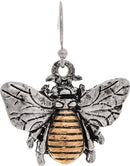 Two Tone 3D Real Bee Earring