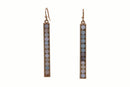 Linear Semi Precious Stone Earring