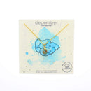 Gold Birthstone Mineral Necklace
