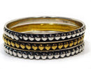 Three Piece Metal Bangle Set