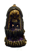 Skull Back Flow Incense Burnerb