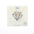 Gold Birthstone Mineral Necklace