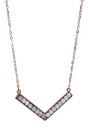 Howlite Chevron Necklace