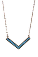 Howlite Chevron Necklace