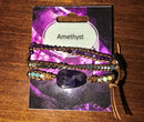 Leather and Crystal Wrapped Bracelet