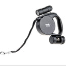 Retractable Dog Leash with Light and Bag Holder
