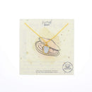 Gold Birthstone Mineral Necklace