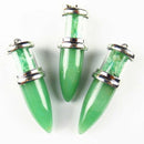 Gemstone Bullet Pendants